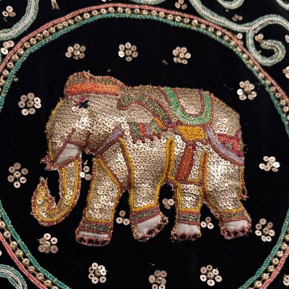 Ornate Black and Gold Embroidered Vest - Picture 8 of 10